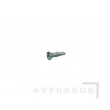 Шуруп c буром (саморез) 3,9x16, потайная головка, оцинкованный, с насечками, MAXBAR
