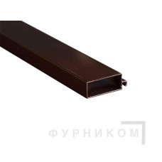 Профиль рамный МС (52x20мм) коричневый 5,8м c защитной пленкой