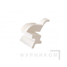 Накладка торцевая АЛЮСТАРТ (D22/20), правая, белая