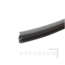 Уплотнитель для профиля KBE (228) (рама, створка) модификация 3, серый, "ELEMENTIS", ТЭП