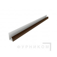 Стартовый профиль Qunell KNL St-25 мм, темный дуб (Renolit 2052-089)