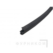 Уплотнитель для профиля KBE (228) (рама, створка), чёрный, "ELEMENTIS", ТЭП